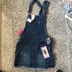 Jean denim skirt/ overalls